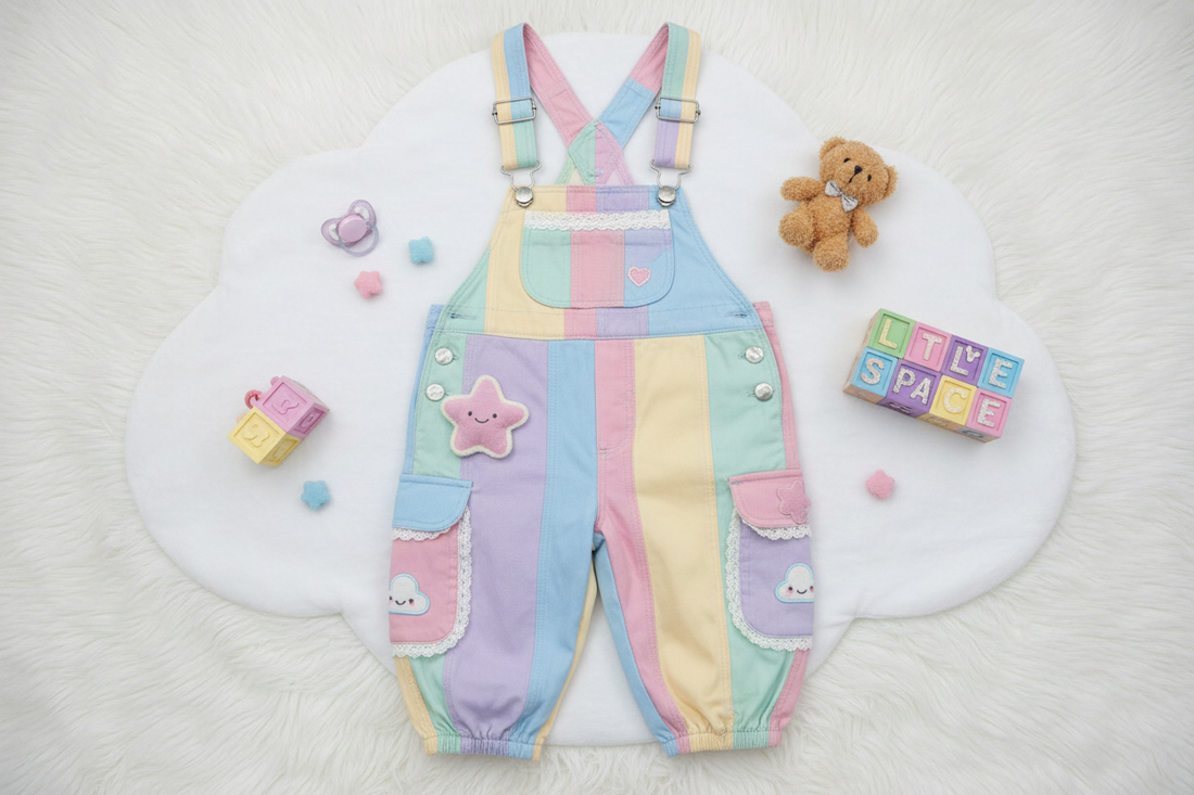 ABDL cargo overalls and suspender pants styled for little space — ABDL Comforts 2026 guide