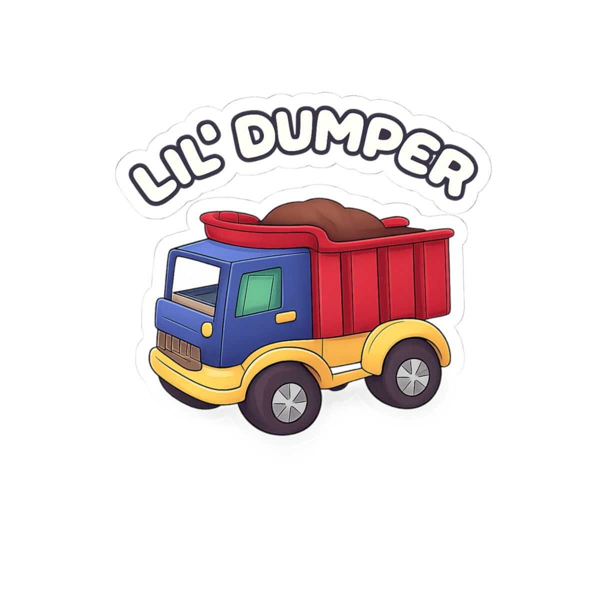 "Lil' Dumper" Sticker: Your Adorable Little Friend!