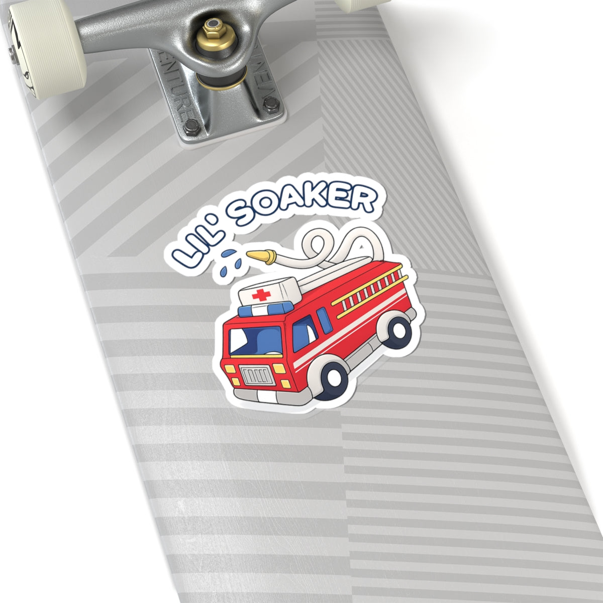🔥💦 "Lil' Soaker Fire Truck" Vinyl Sticker - Splash into Fun! 💦🔥