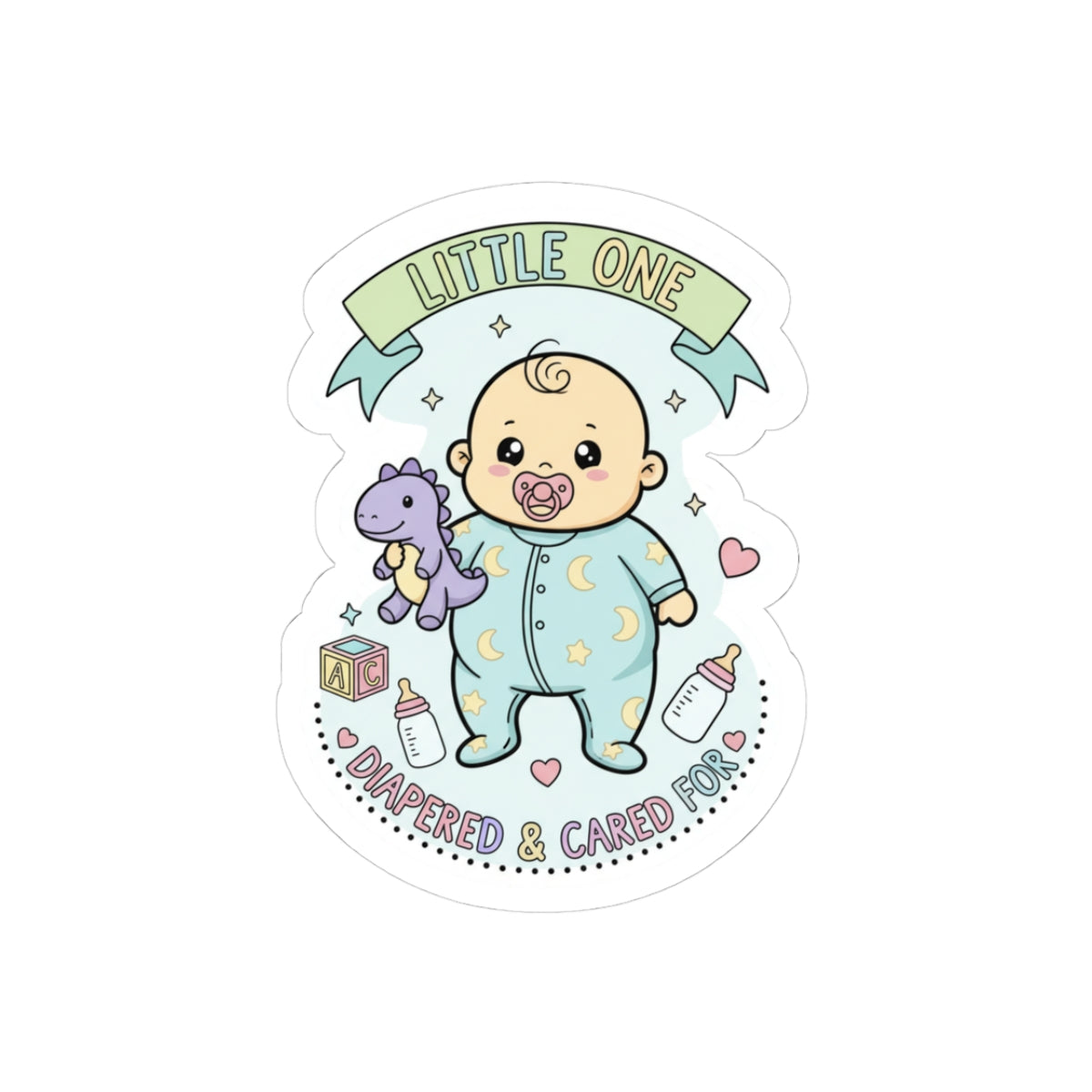 🌙 “Little One” Sticker – Pampered, Protected, and Proud