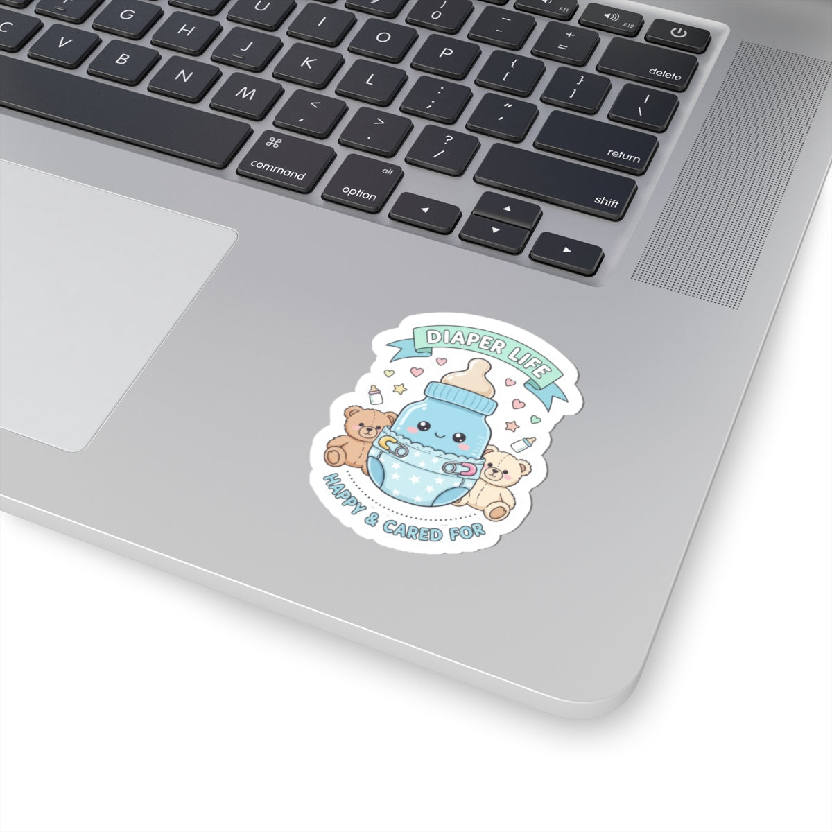 💙 “DIAPER LIFE” Sticker – Happy, Cared For, and Proudly Padded