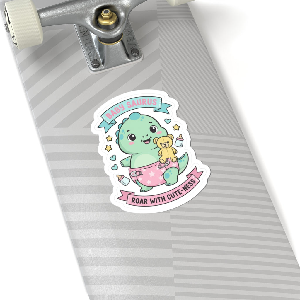 🦕 “BABY SAURUS” Sticker – Roar With Cute-ness, Snuggle With Pride