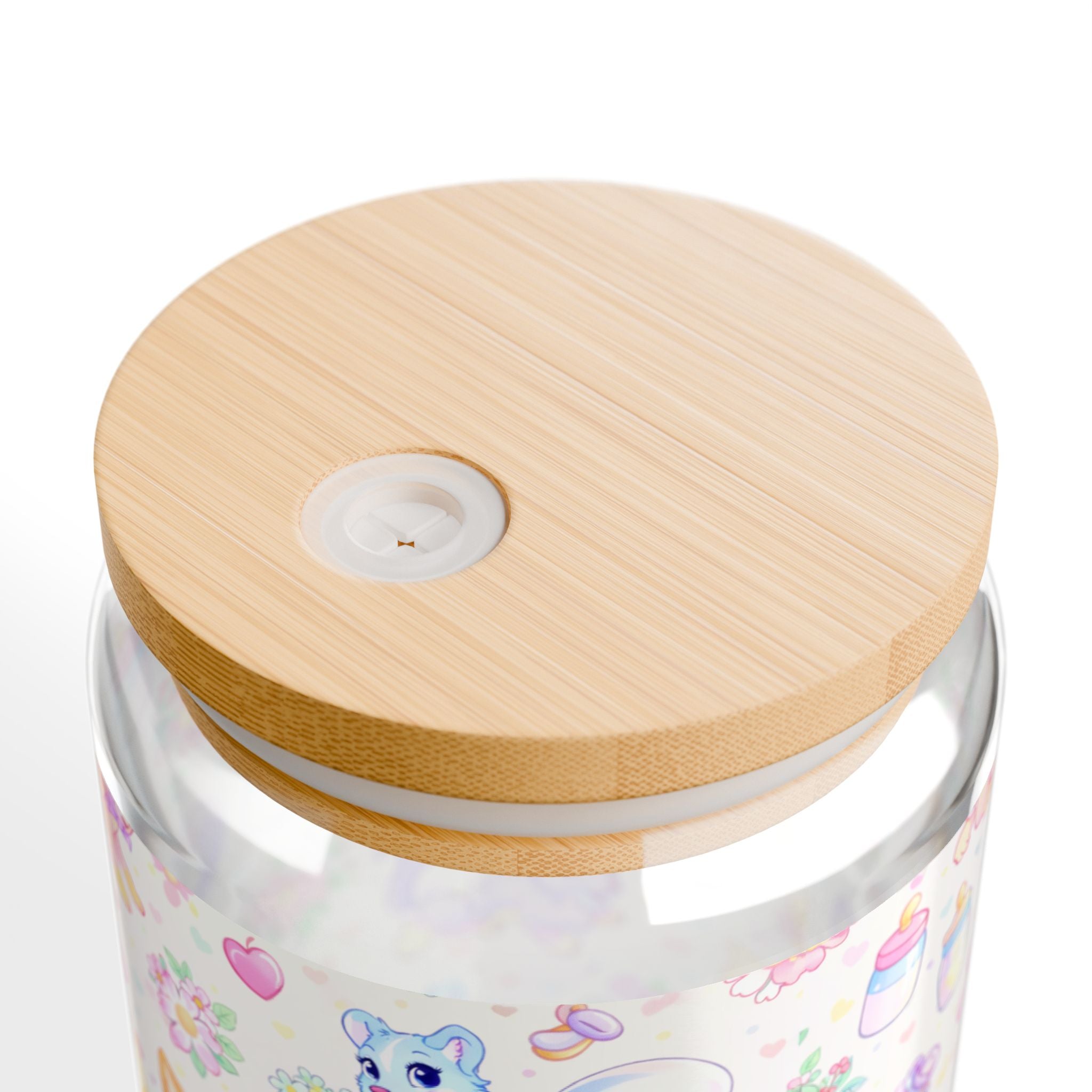 🍼✨ "Little Critter Garden" Sipper Glass - Sip with Sweetness! ✨🍼