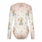 Baby Puppy Little Space Long Sleeve Snap Onesie – Kawaii ABDL
