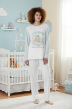 "Little Dreamer" ABDL Super Soft 100% Cotton Long Sleeve Pajama Set - Sweet Dreams & Sunny Days