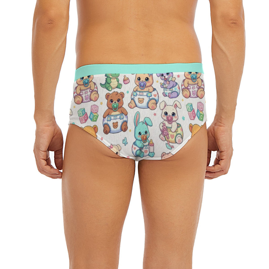 Snuggle Squad" Nursery Friends Briefs | Diapered Bears & Bunnies Edition