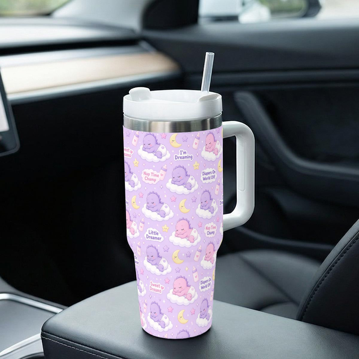 Little Dreamer Tumbler — 40oz Insulated Cup with Handle
