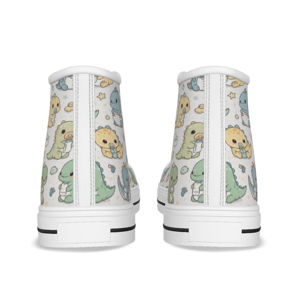 Pastel Dino High-Top Sneakers