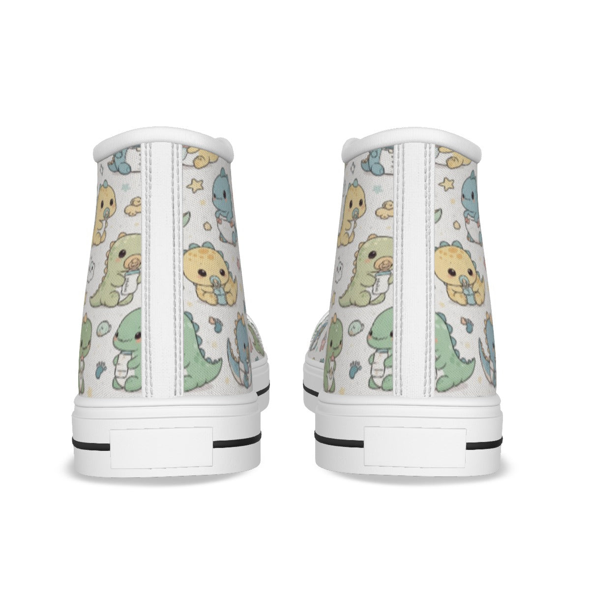 Pastel Dino High-Top Sneakers