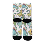 ABDL Dino Print Long Socks – Cute Baby Dinosaur Knee-High Socks