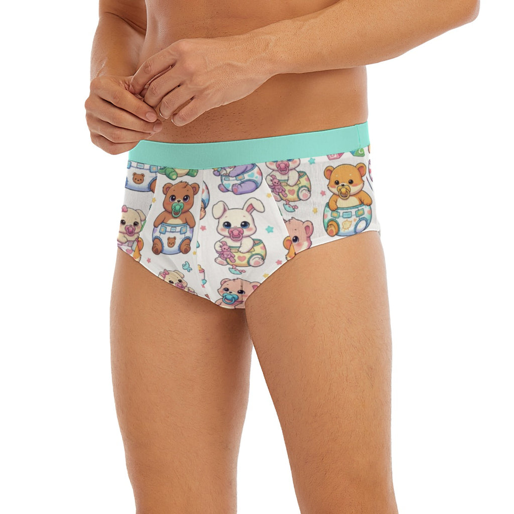 Snuggle Squad" Nursery Friends Briefs | Diapered Bears & Bunnies Edition