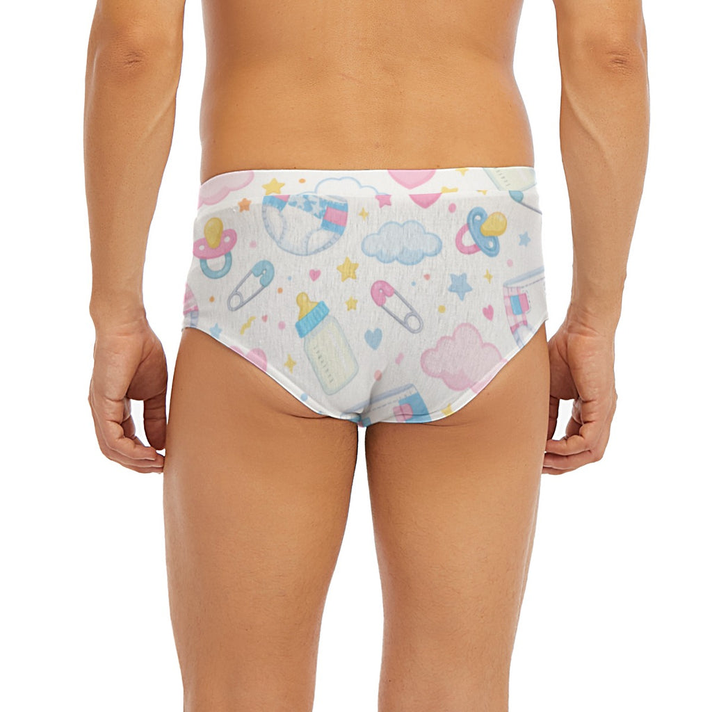 "Pastel Nursery" Sweet Dreams Briefs | Bottles & Safety Pins Edition