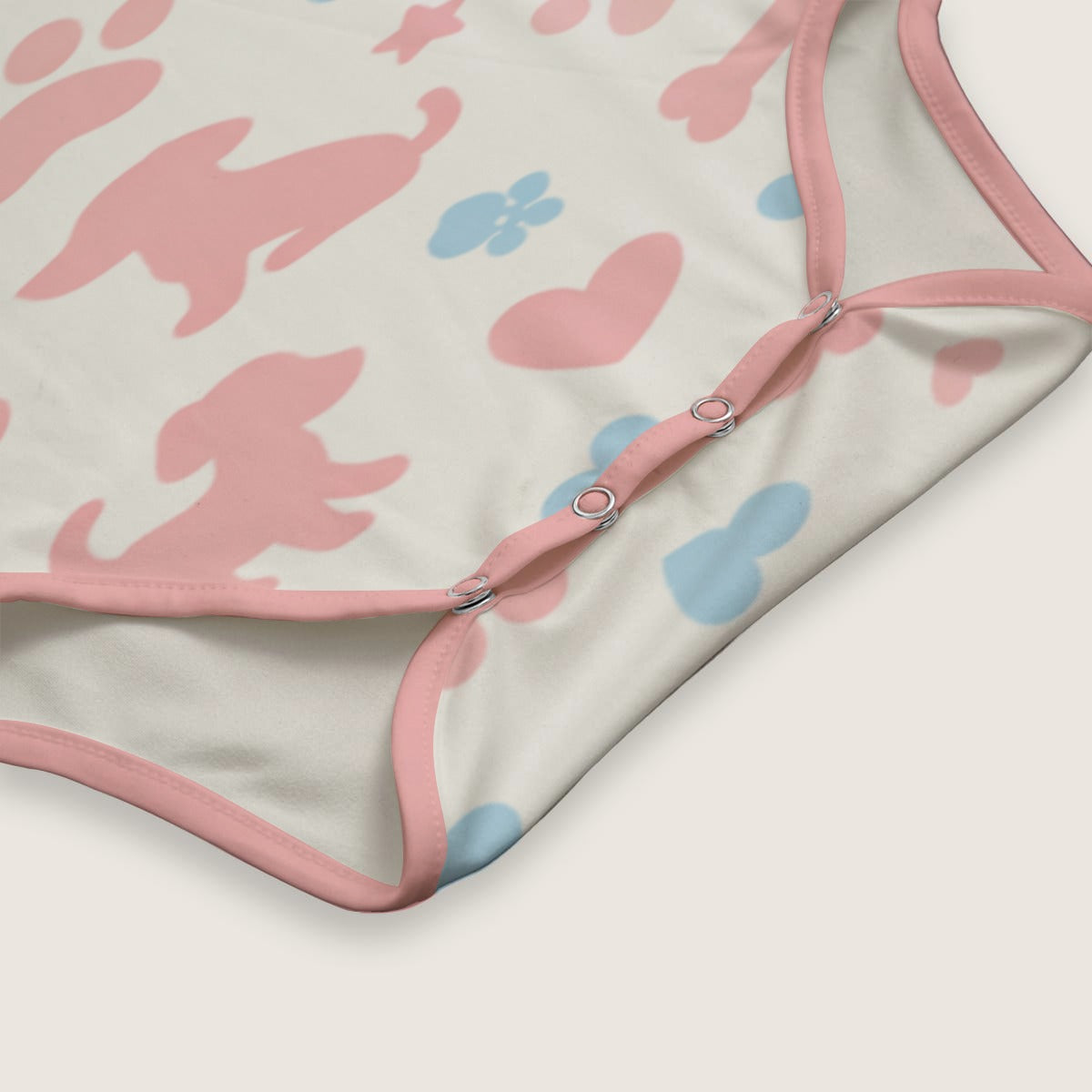 Puppy Love Cotton Snap-Crotch Onesie - ABDL Unisex