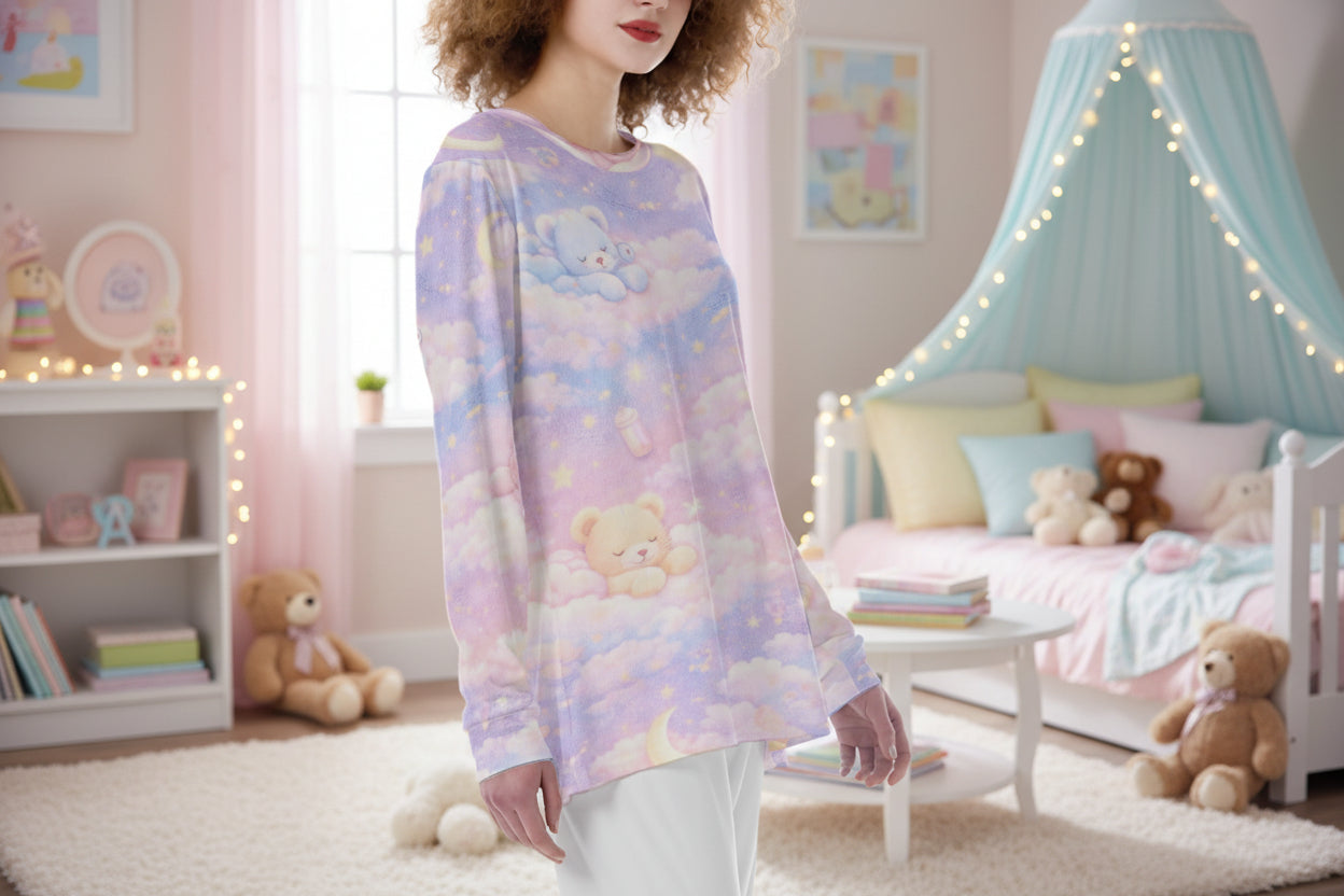 ☁️ CloudCuddle Pajama Top – Soft Cotton for Littles Who Love to Lounge