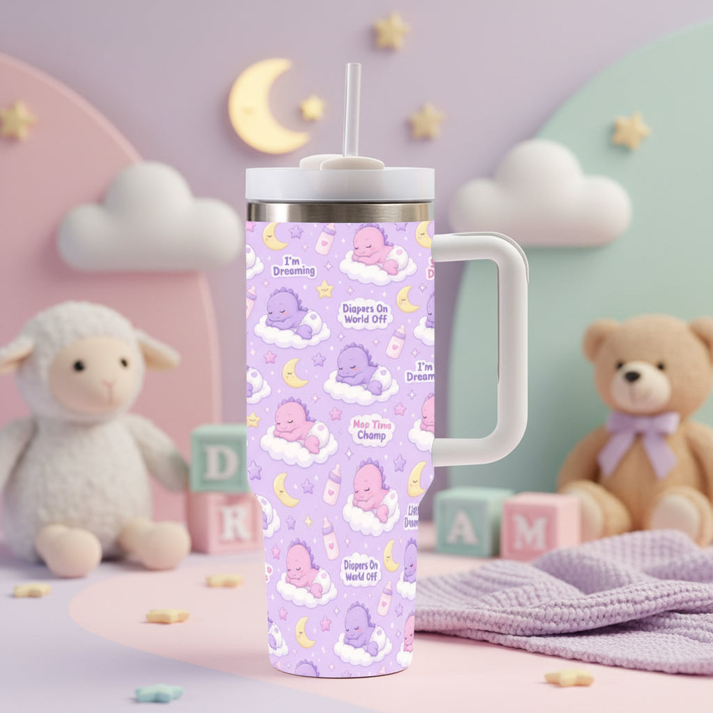 Little Dreamer Tumbler — 40oz Insulated Cup with Handle