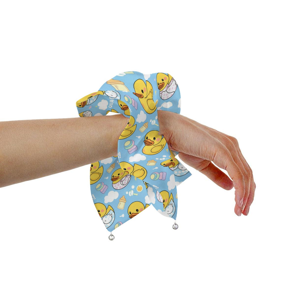 "Squeaky Clean" Rubber Ducky Bath Time Satin Hair Scarf