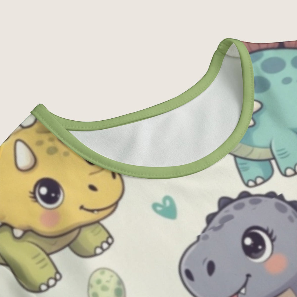 Dino Adventure Cotton Snap-Crotch Onesie - ABDL Unisex