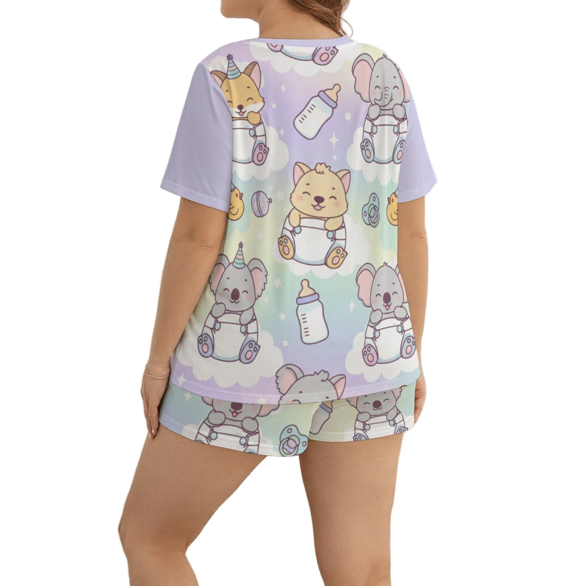 Adorable Critters Dreams ABDL Pajama Set - Soft & Cozy Loungewear