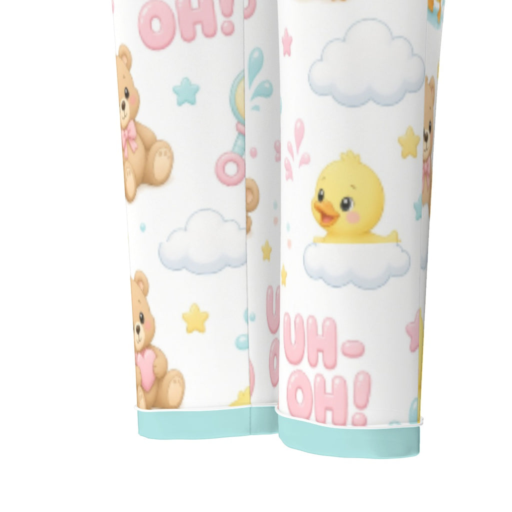Duck & Teddy Bear ABDL Long-Sleeve Pajama Set