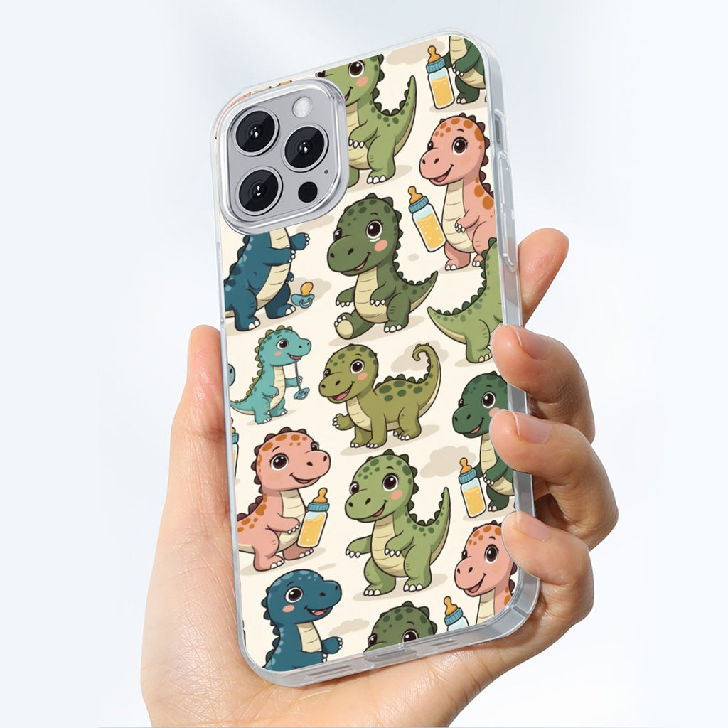 ABDL Baby Dino Phone Case – Cute Little Space TPU Case for iPhone 14 & 15 Series