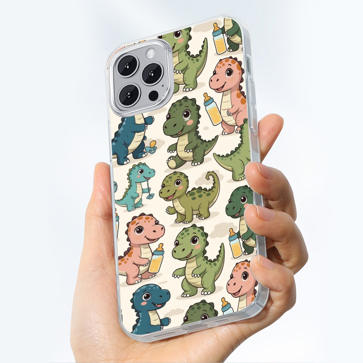 ABDL Baby Dino Phone Case – Cute Little Space TPU Case for iPhone 14 & 15 Series