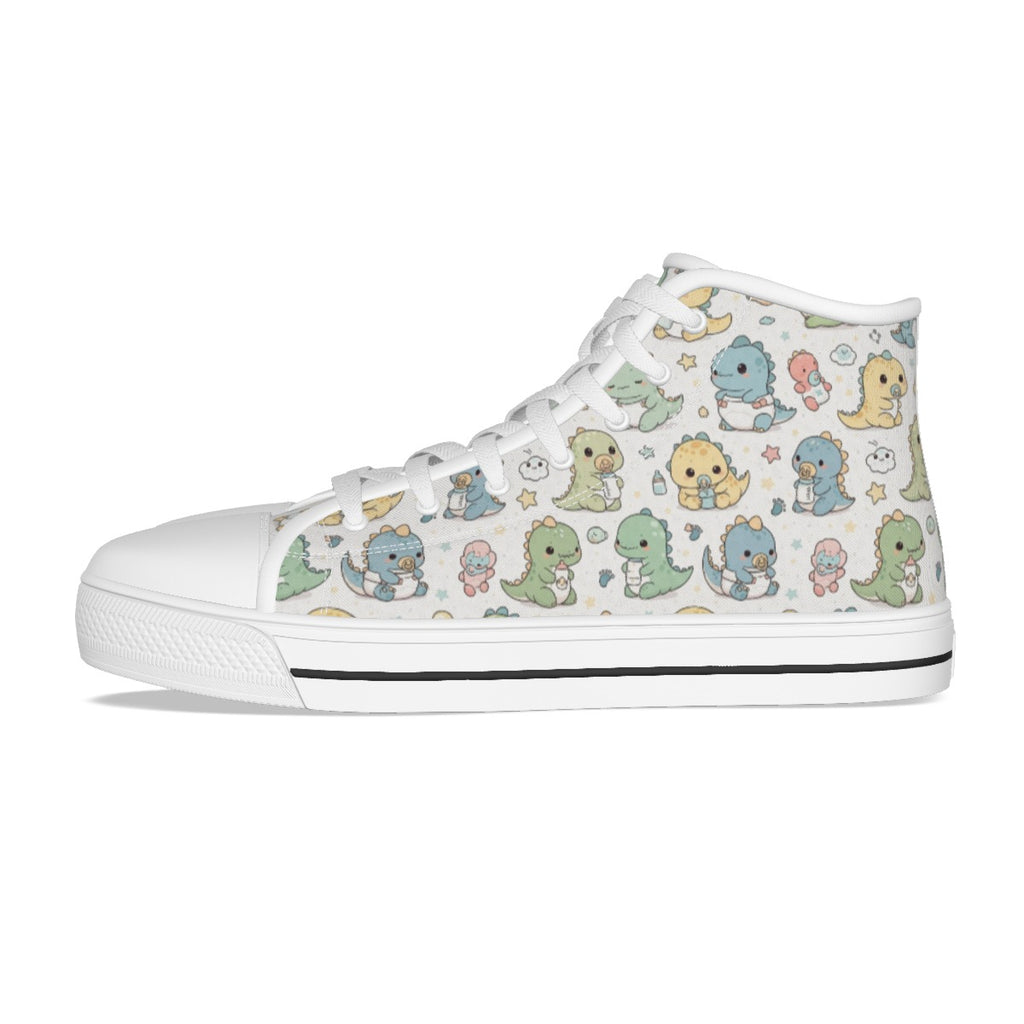 Pastel Dino High-Top Sneakers