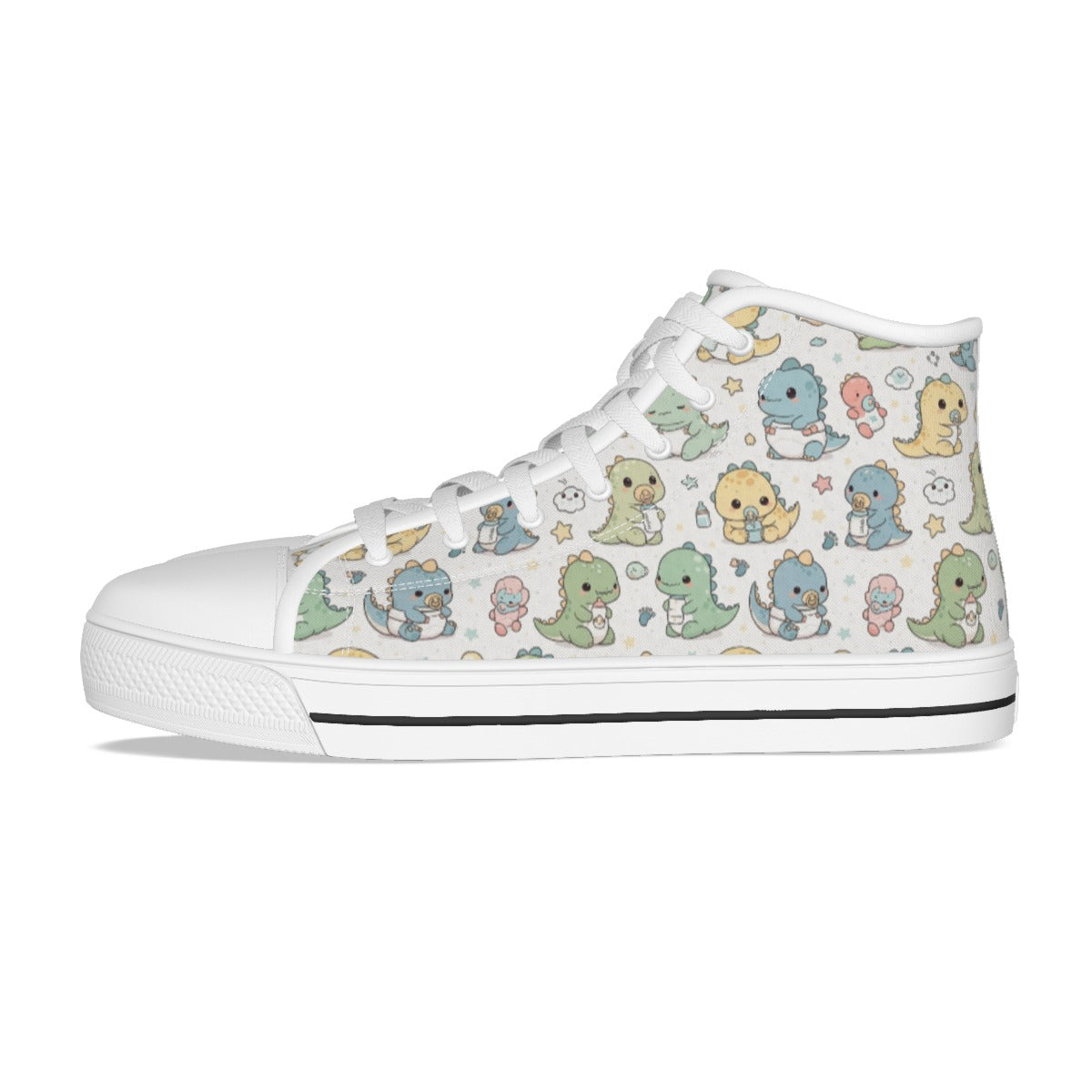 Pastel Dino High-Top Sneakers