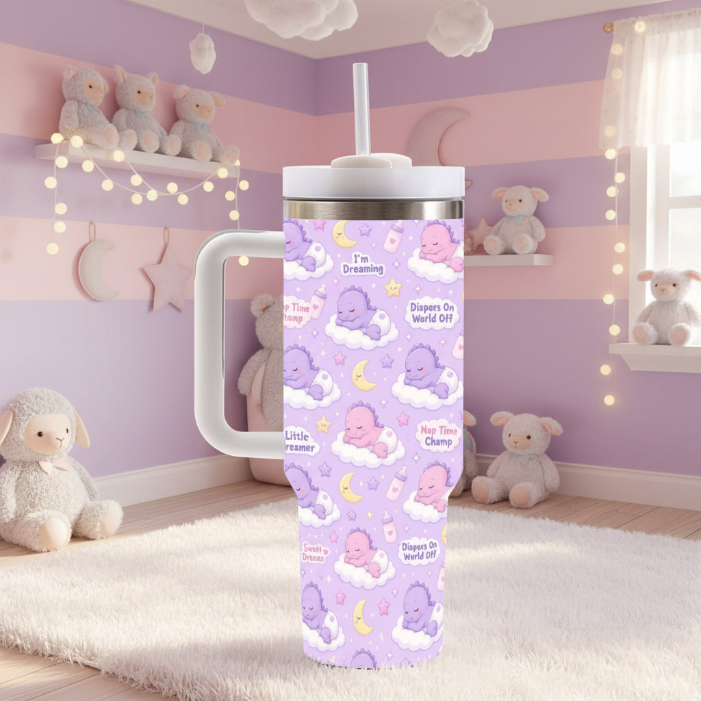 Little Dreamer Tumbler — 40oz Insulated Cup with Handle