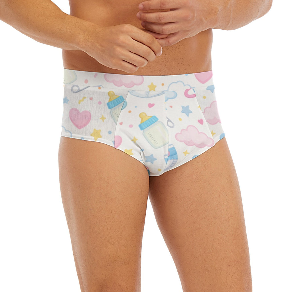 "Pastel Nursery" Sweet Dreams Briefs | Bottles & Safety Pins Edition