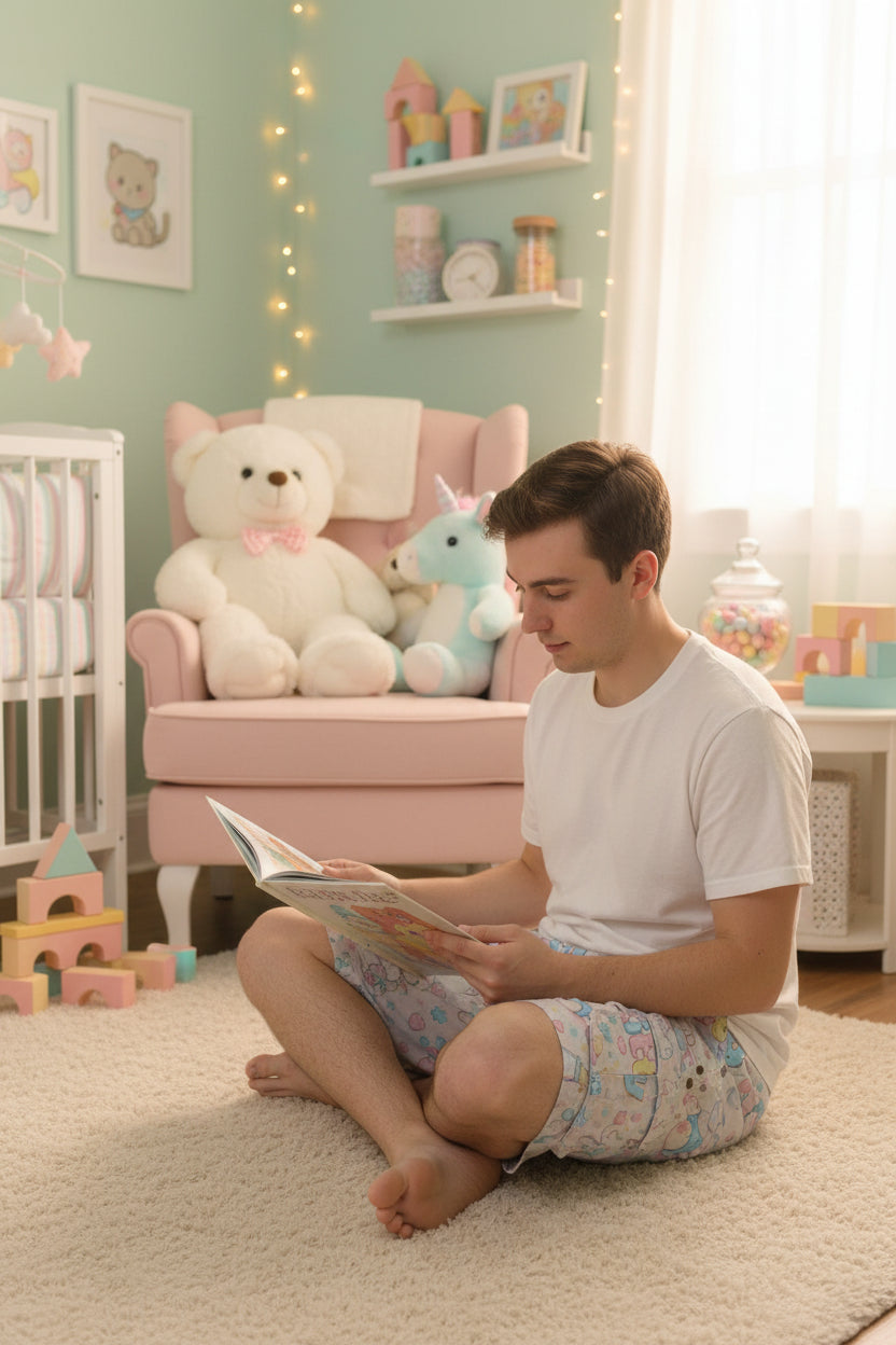 Playful Kitty Cargo Shorts - ABDL Comfort Collection