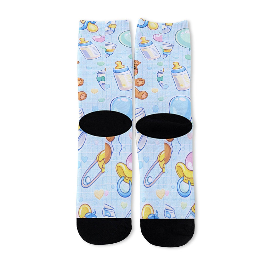 Snuggly Paws & Happy Toes: ABDL Beary Cute Long Socks! 🐻🍼