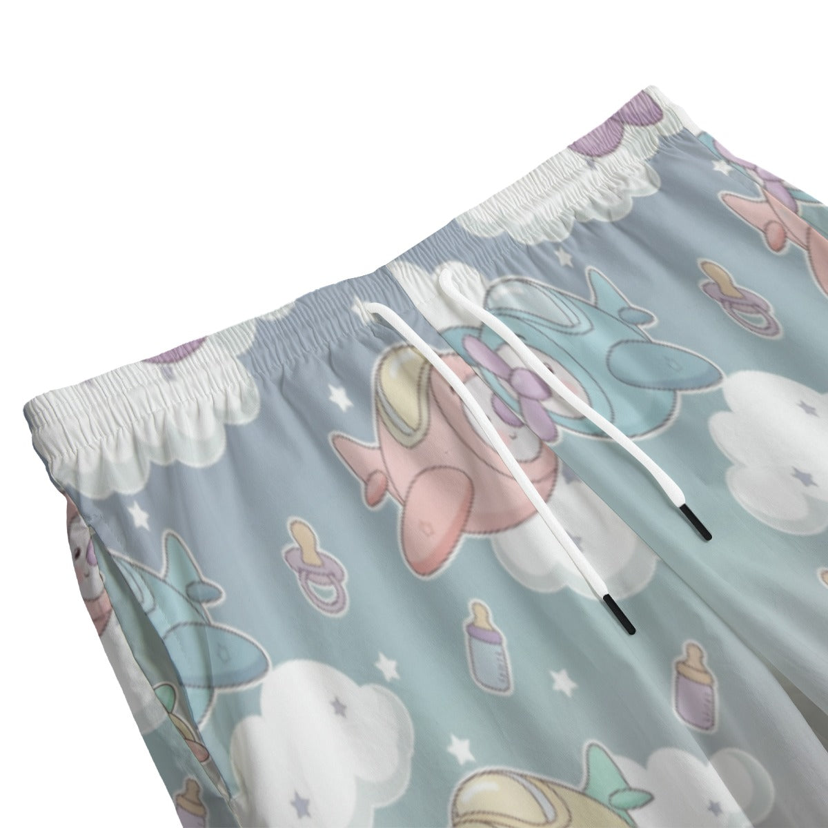 ✈️ Pastel Sky Play Shorts – “Big Baby” Cotton Poplin Comfort
