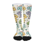 ABDL Dino Print Long Socks – Cute Baby Dinosaur Knee-High Socks
