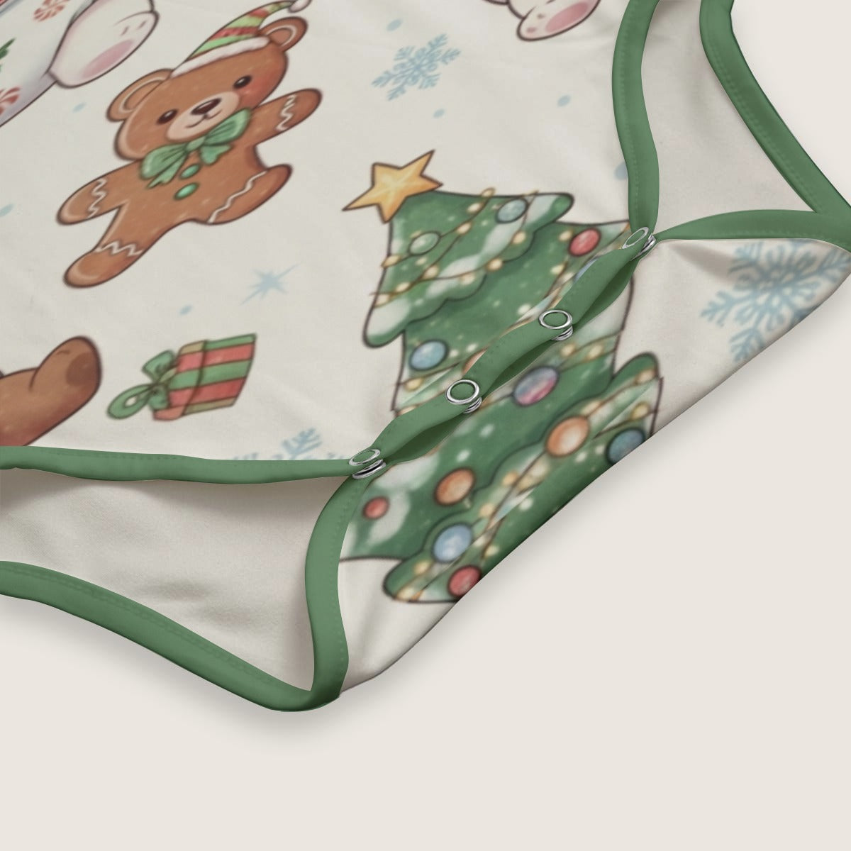 Winter Wonderland Littles Adult Onesie - Christmas Baby Animals Bodysuit