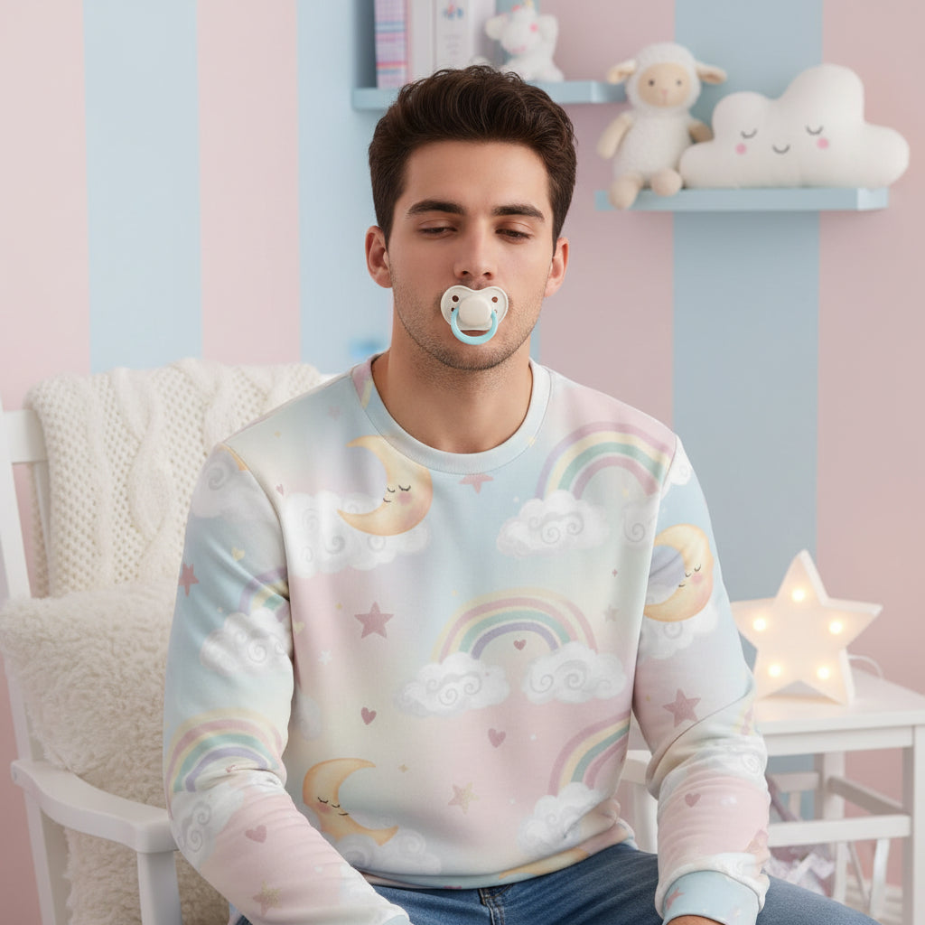Cozy Dreams Sweatshirt - Soft Cotton All-Over Print