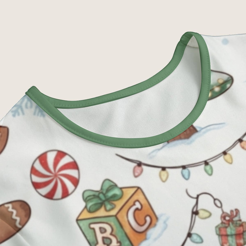 Winter Wonderland Littles Adult Onesie - Christmas Baby Animals Bodysuit