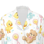 Duck & Teddy Bear ABDL Long-Sleeve Pajama Set