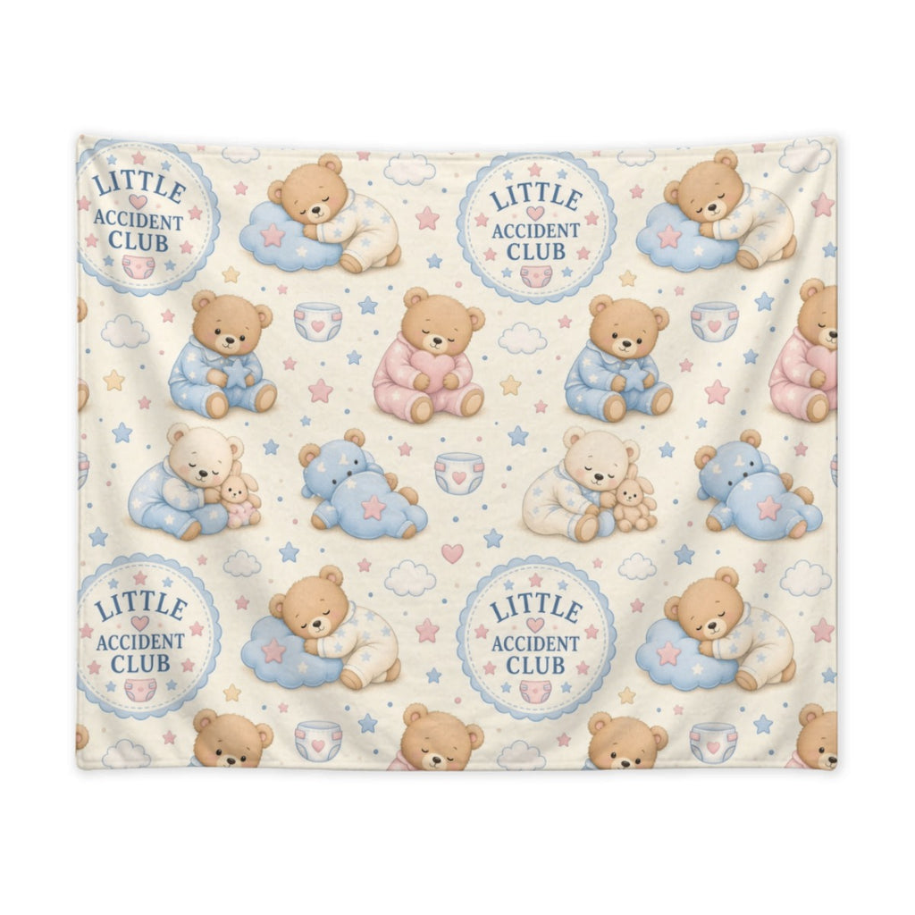Little Accident Club ABDL Teddy Bear Flannel Blanket