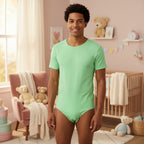 Cozy Light Green Adult Onesie Bodysuit - Embrace Your Little Side