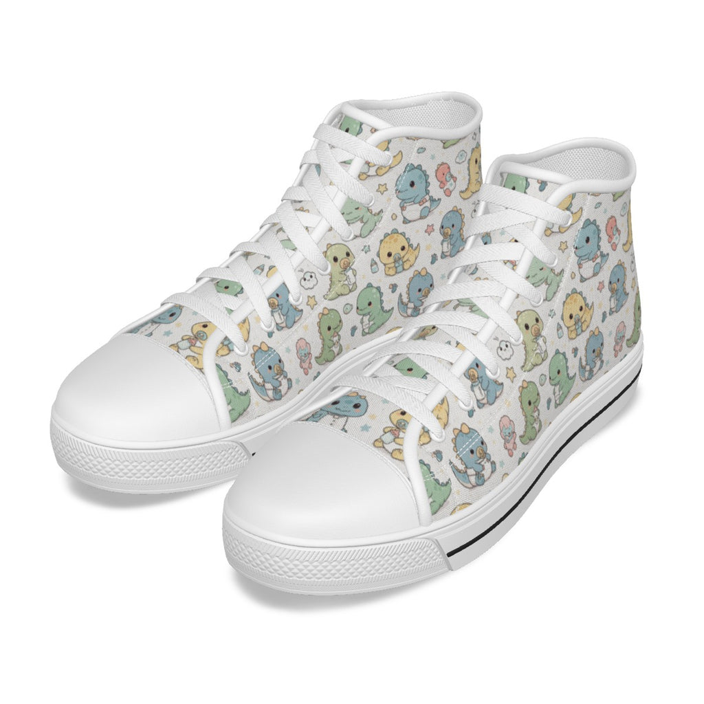 Pastel Dino High-Top Sneakers