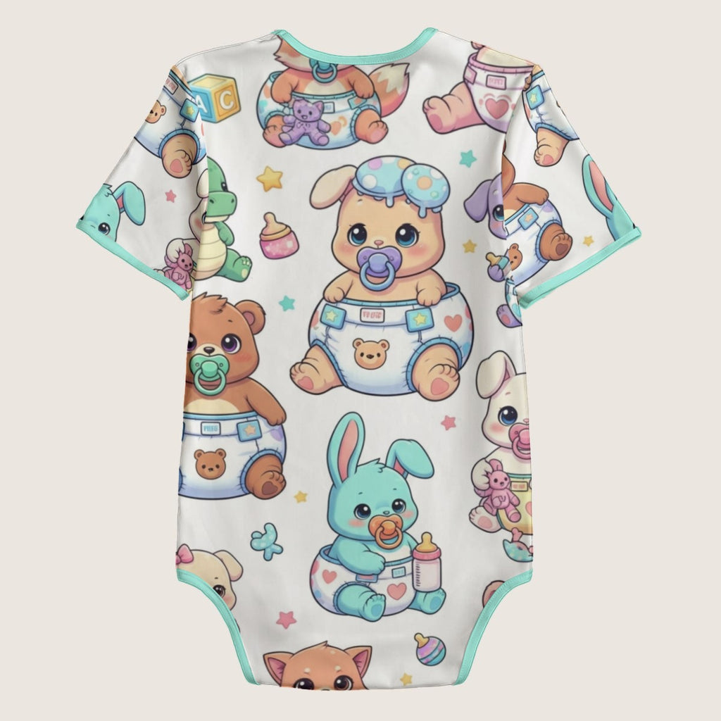 Playtime Pals Adult Onesie - Diapered Stuffie Party Bodysuit