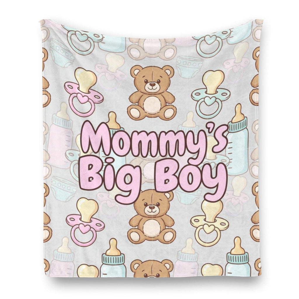 🧸 Mommy’s Big Boy Blanket – Soft Fleece Flannel Winter Sheet