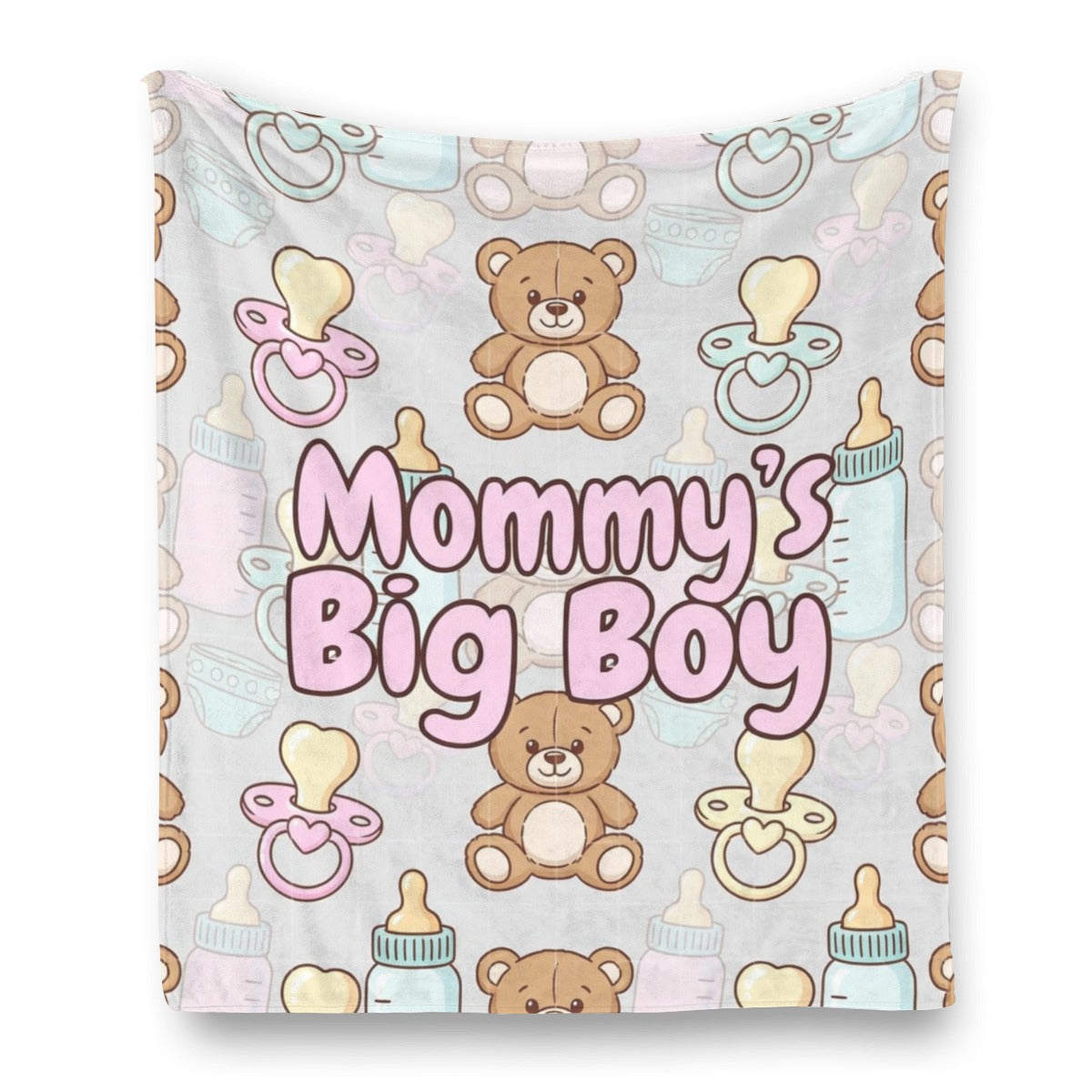 🧸 Mommy’s Big Boy Blanket – Soft Fleece Flannel Winter Sheet