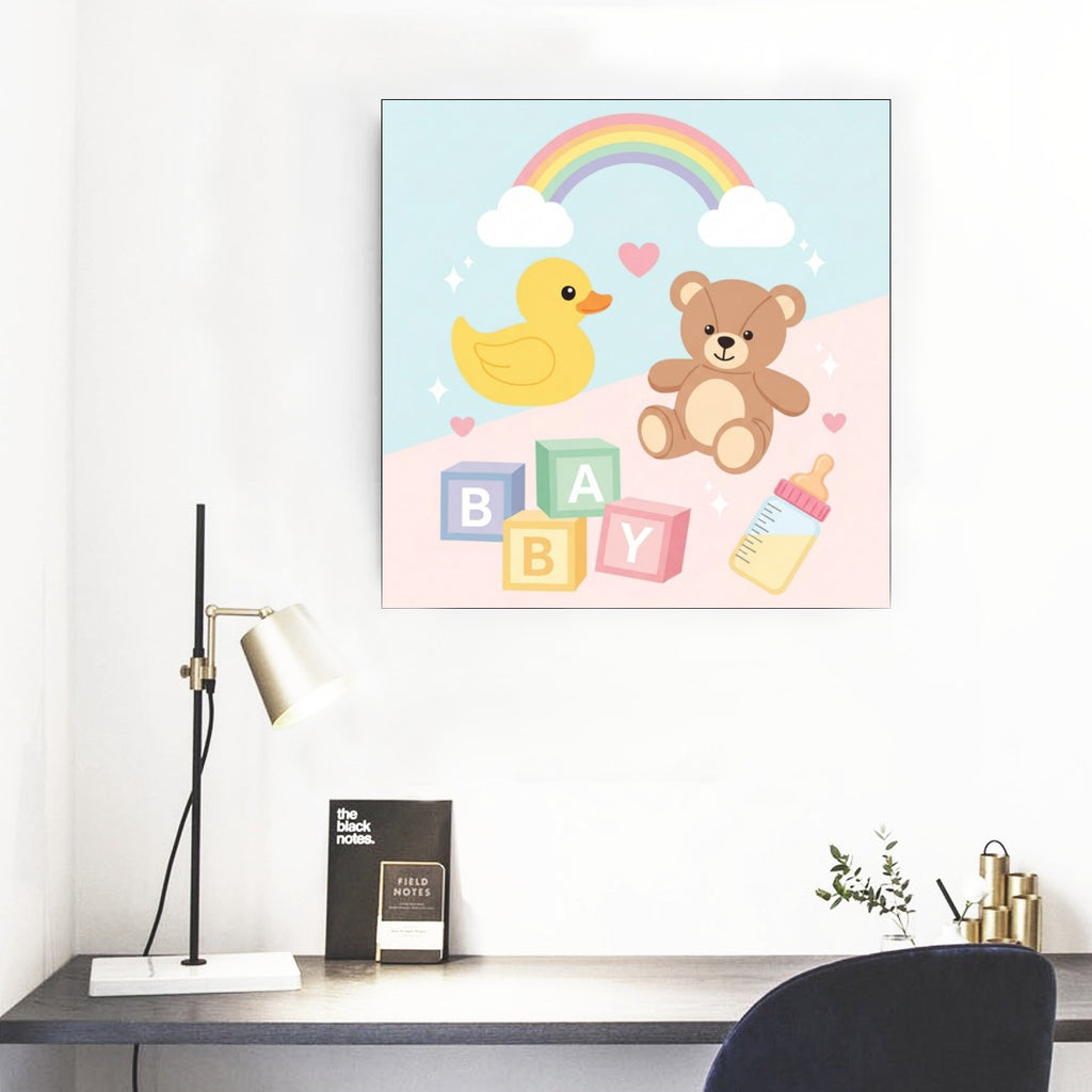 🌈 “BABY World Collage” – ABDL Framed Mural