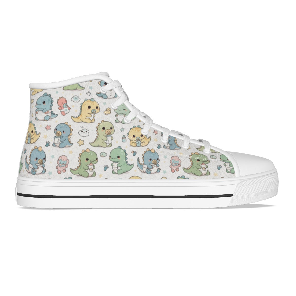 Pastel Dino High-Top Sneakers