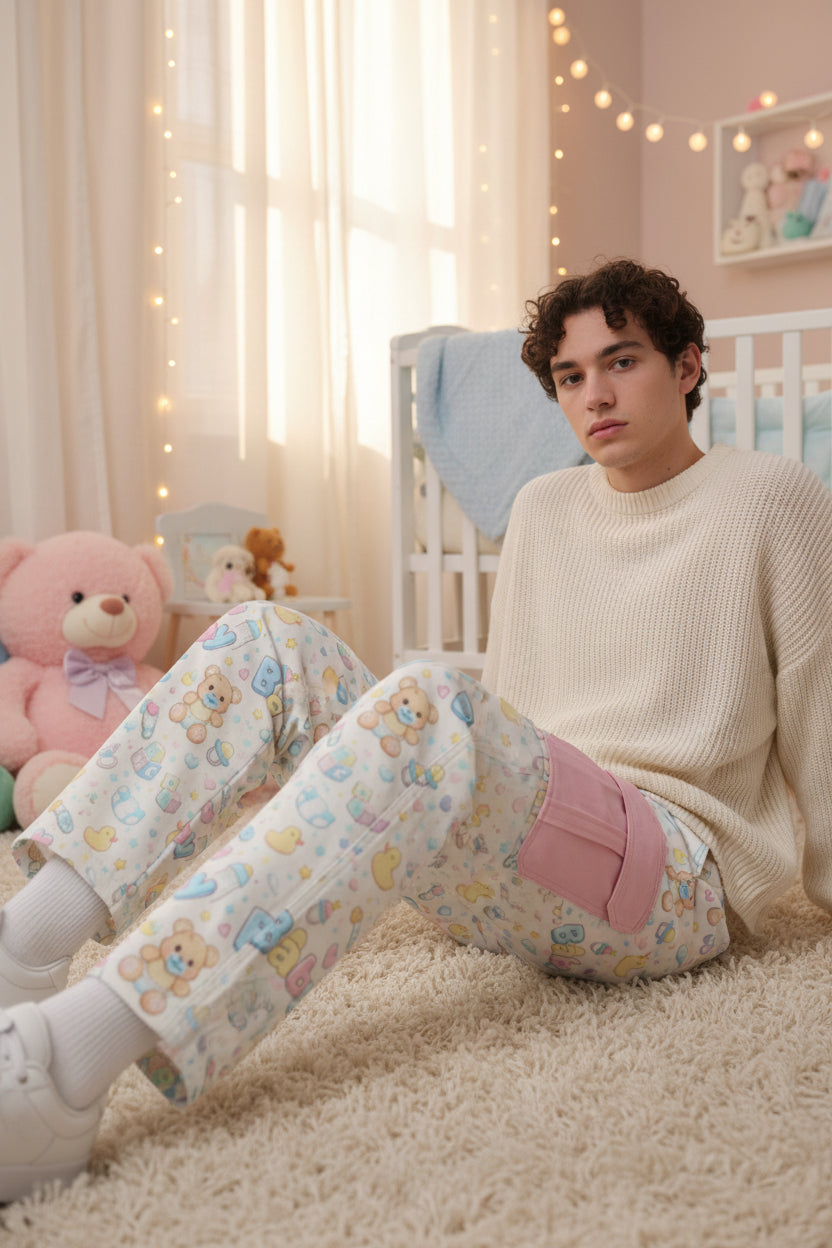 Baby Bear Cozy Overalls - ABDL Comfort Collection