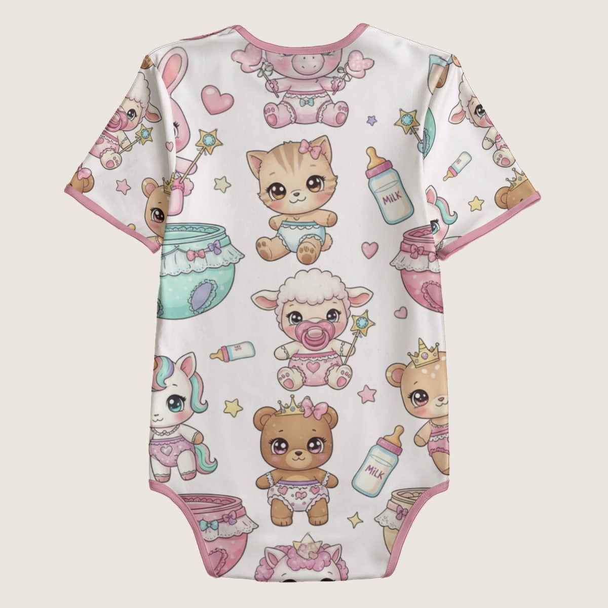 Princess Baby Animals Adult Onesie - Royal Little Space Bodysuit