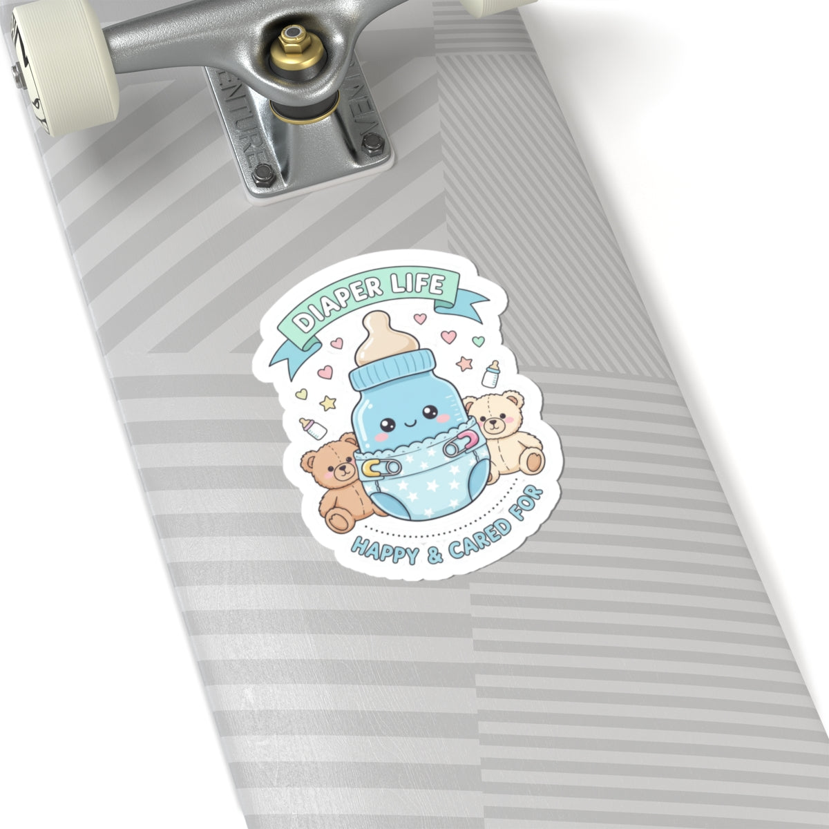 💙 “DIAPER LIFE” Sticker – Happy, Cared For, and Proudly Padded