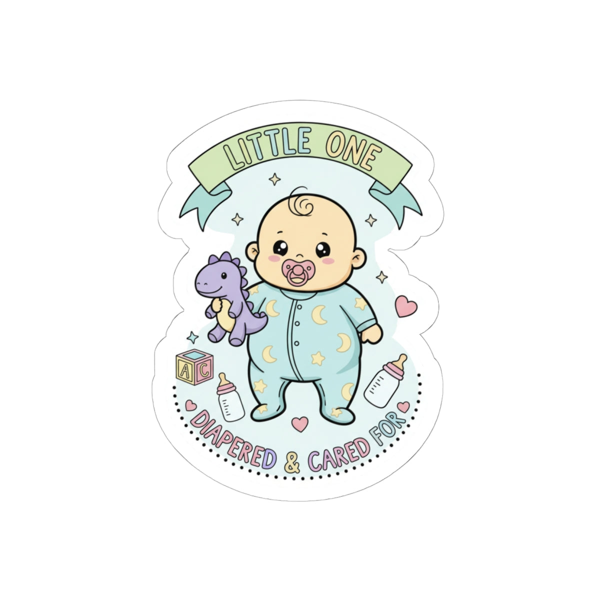 🌙 “Little One” Sticker – Pampered, Protected, and Proud