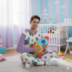 🌌 ABC Galaxy Hooded Jumpsuit – ABDL One-Piece